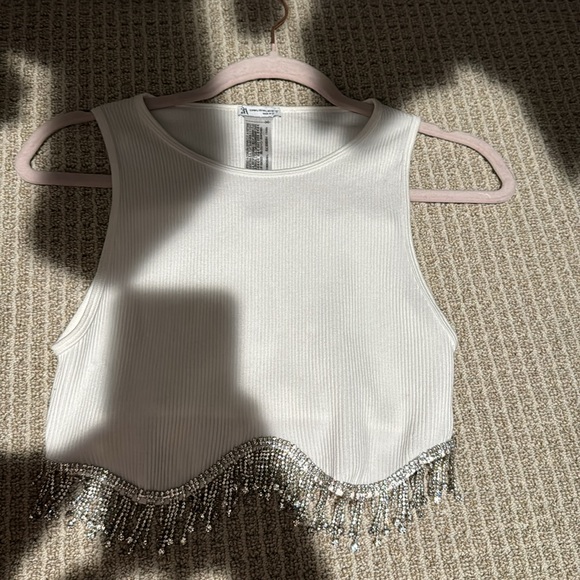 White Rhinestone Top - Picture 2 of 3